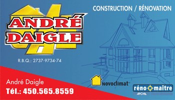 Construction et rénovation André Daigle inc.